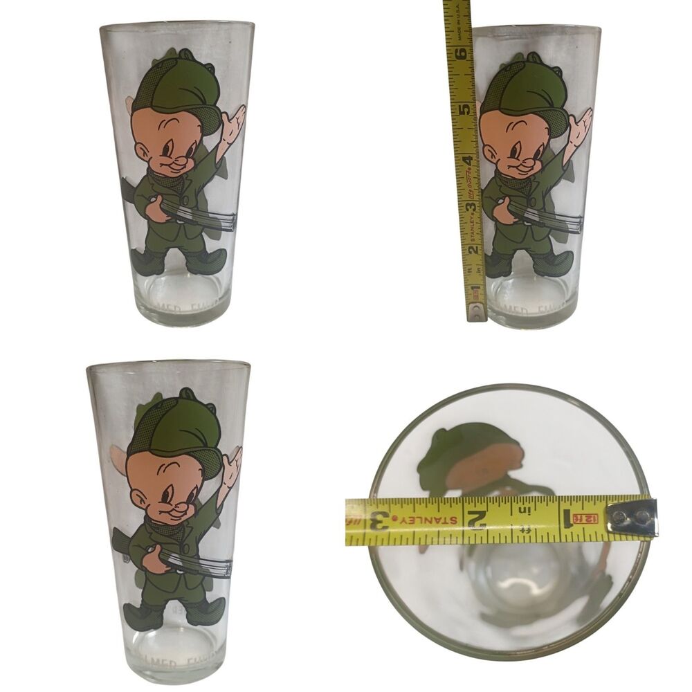 MINT CONDITION 1973 Warner Bros. Inc. Elmer Fudd Glass Pepsi Collector Series